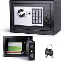 Amazon.co.jp: [MRG] 家庭用 金庫 小型 5L テンキー式 電子金庫